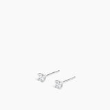 Stud Earrings Silver - 4 mm