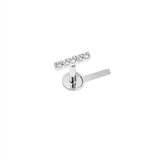 Long Stone Labret Silver