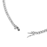 Bezel Necklace Silver