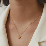 Heart Arrow Charm Gold