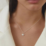 Heart Arrow Charm Silver