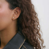 Pear Stud Earrings Gold