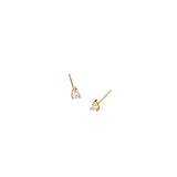 Pear Stud Earrings Gold