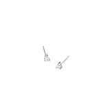 Pear Stud Earrings Silver