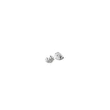 Pear Stud Earrings Silver