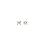 Stud Earrings Gold - 3 mm