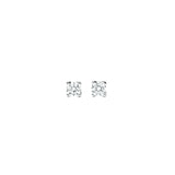Stud Earrings Silver - 3 mm