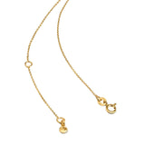 Stone Letter Necklace Gold