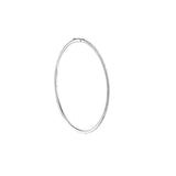 Stone Cuff Bracelet Silver
