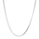 Herringbone Necklace Silver