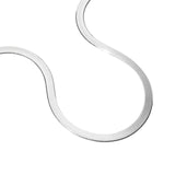 Herringbone Necklace Silver