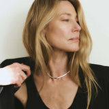 Herringbone Necklace Silver