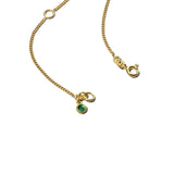 White Pendant Necklace Gold