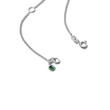 White Pendant Necklace Silver