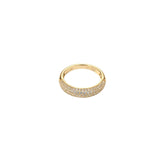 Half Pavé Ring Gold