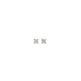 Stud Earrings Gold - 2 mm