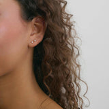 Stud Earrings Gold - 2 mm