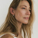 Pavé Ellipse Earrings Gold