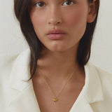 Heart Charm Necklace Gold