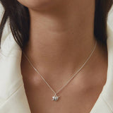 Heart Arrow Necklace Silver