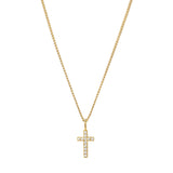 Cross Charm Necklace Gold