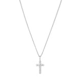 Cross Charm Necklace Silver