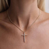 Large Cross Necklace - Gold