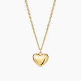 Heart Pendant Necklace - Gold