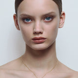 Black Heart Necklace - Gold