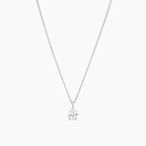 Pear Necklace Silver