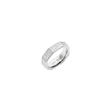 Pavé Chunky Octagon Ring Silver