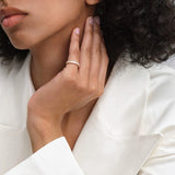 Eternity Baguette Ring Gold
