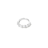 Half Baguette Ring Silver