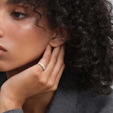 Half Baguette Ring Silver
