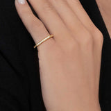 Pavé Octagon Ring Gold