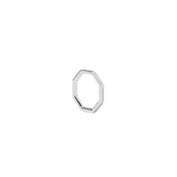 Pavé Octagon Ring Silver