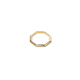 Triangle Octagon Ring Gold