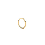 Triangle Octagon Ring Gold
