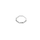 Triangle Octagon Ring Silver