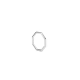 Triangle Octagon Ring Silver
