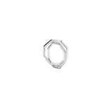 Double Octagon Ring Silver