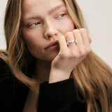 Plain Dualité Ring Silver