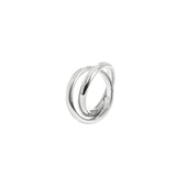 Plain Dualité Ring Silver
