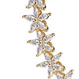 Flower Tennis Bracelet Gold