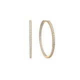Stone Hoops Gold