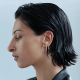 Stone Hoops Gold
