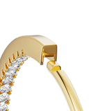 Stone Hoops Gold