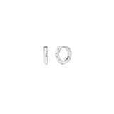 Sole Huggie Hoops Silver