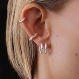 Sole Huggie Hoops Silver