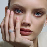 Aperto Pavé Ring Silver